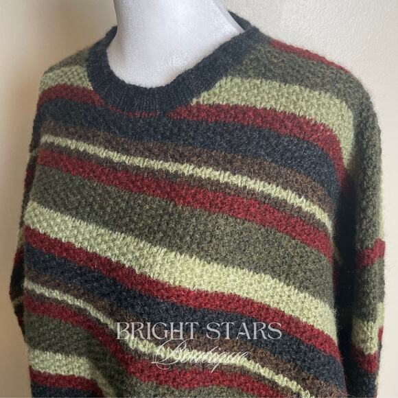 Extremely Rare Stripe Sweater ASO Joey Tribbiani Friends 90s Striped Crew Neck - Picture 10 of 12